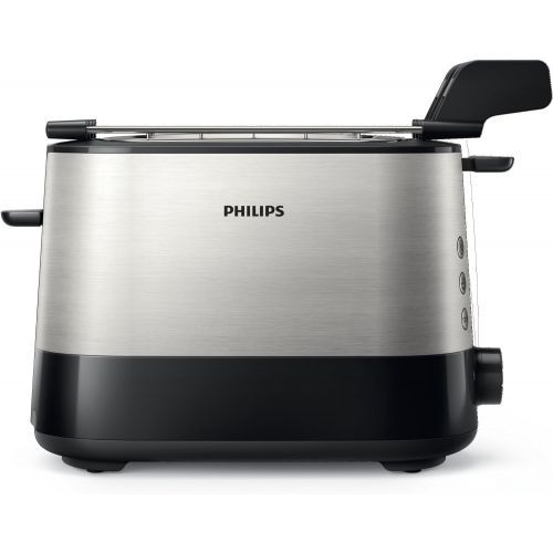 필립스 Philips HD2639/90 ? Toaster (730 W, Extra Large Slot, Sandwich Accessories), Black and Silver