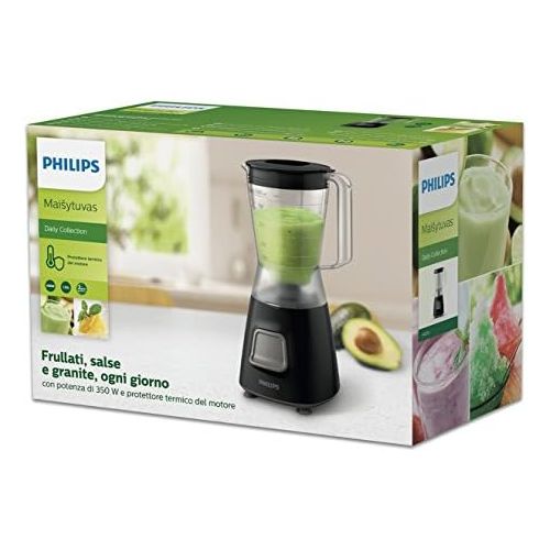 필립스 Philips Daily Collection Blender HR2052 / 90 - blender (1.25 l, shaker, black, plastic, stainless steel, 450W)