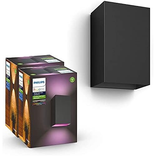 필립스 Philips Hue WACA Wall Lantern Black 2 x 8 (Double Pack)