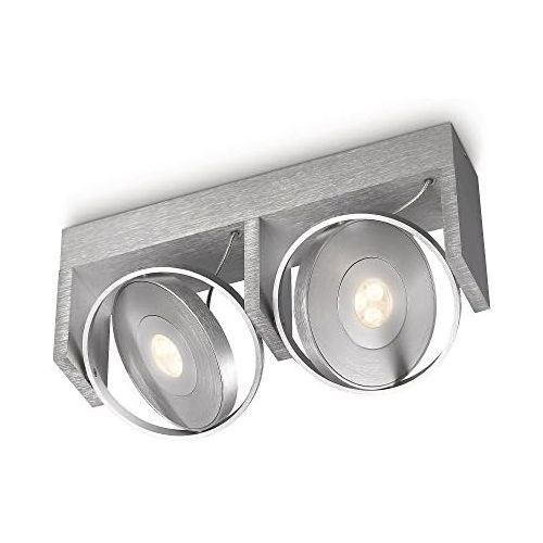 필립스 Philips Ledino Indoor Twin LED Spot Lights Aluminium