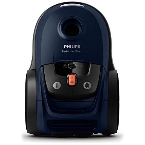 필립스 Philips Performer Silent FC8780/09 Vacuum Cleaner with Bag, Plastic, Blue