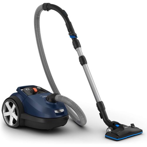 필립스 Philips Performer Silent FC8780/09 Vacuum Cleaner with Bag, Plastic, Blue