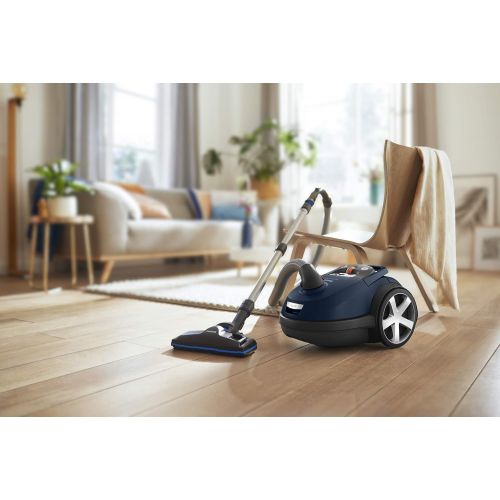 필립스 Philips Performer Silent FC8780/09 Vacuum Cleaner with Bag, Plastic, Blue