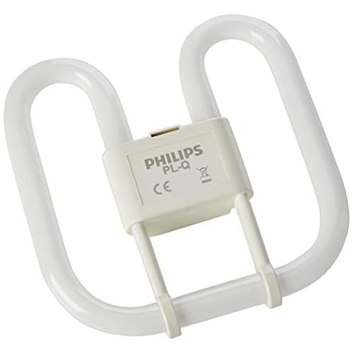 필립스 Philips PL-Q 16W G10Q 4 Pin Compact Fluorescent Light Bulb - 16W/830/4P Warm White Light Bulb (10,000 Hours)