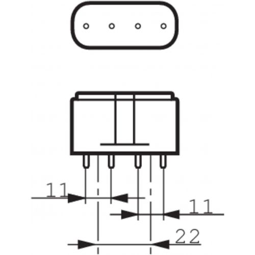 필립스 Philips MASTER PL L 4P, 24 Watt 24W / 2G11 / 830