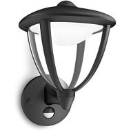 Philips 154793016 Robin Outdoor Wall Light with Motion Sensor LED Light Black