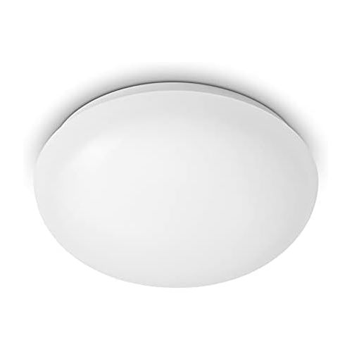 필립스 Philips myLiving Shan LED Ceiling Light with Motion Sensor, White, 12 W, 1000 lm, Warm White Light (2700 K)