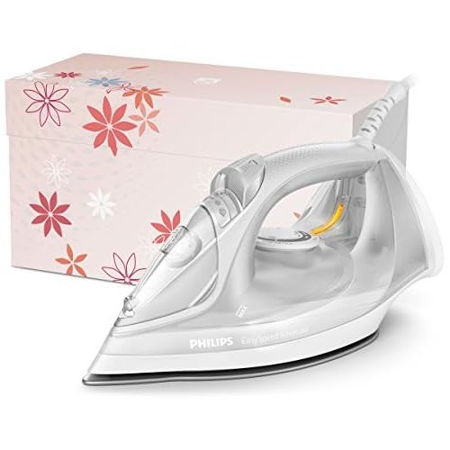 필립스 Philips EasySpeed Advanced Steam Iron GC2675/85 (2400 W, 180 g Steam Burst and Ceramic Sole) Grey/White