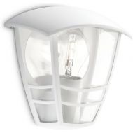 Philips MyGarden Creek Outdoor Wall Light White (Requires 1 x 60 Watts E27 Bulb)