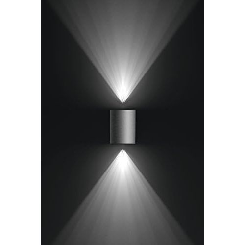 필립스 Philips myGarden 172154716 LED Outdoor Wall Light, Stainless Steel, 11.73 x 10.86 x 14 cm