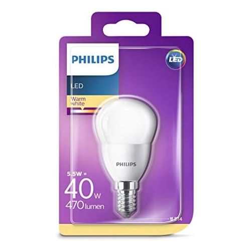 필립스 Philips 230 V E14 Small Edison Screw 6 W LED Mini Globe Bulb Warm White Frosted