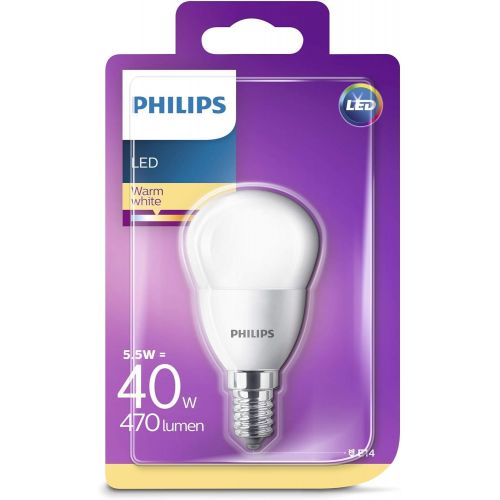 필립스 Philips 230 V E14 Small Edison Screw 6 W LED Mini Globe Bulb Warm White Frosted