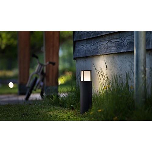 필립스 Philips myGarden Stock LED Outdoor Pedestal Light, 1 x 6 W Integrated LED Light Black