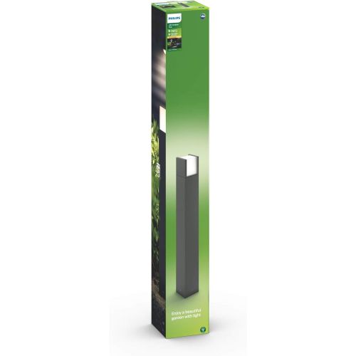 필립스 Philips myGarden Arbour LED Outdoor Post Light, 1 x 6 W Integrated LED Light Black