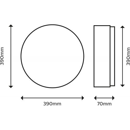 필립스 Philips Moire LED Ceiling Light, Nickel, 17 W, 1700 lm, Warm White Light (2700 K)