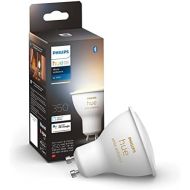Philips Hue White Ambiance Smart Spotlight LED [GU10 Spotlight] 350 Lumens 4000K, 250 Lumens 2700K. Works with Alexa, Google Assistant and Apple Homekit [Energy Class G]