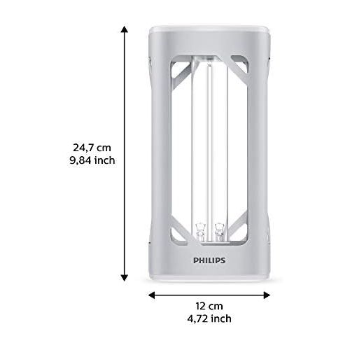 필립스 Philips UV C Disinfectant Table Lamp, 254 Nanometers, Wavelength, Ozone Free, Motion Sensor, Integrated Voice Guidance