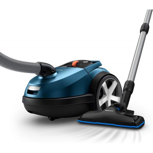 필립스 Philips FC8783/09 Performer Silent Vacuum Cleaner with Bag, Blue, 4 Litres