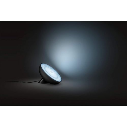 필립스 Philips Hue White and Colour Ambiance Bloom LED Table Lamp, Black, Dimmable, 16 Million Colours, App Control, Compatible With Amazon Alexa (Echo, Echo Dot)