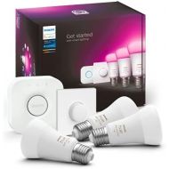 Philips Hue White & Col. Amb. E27 929002468803 Starter Set with Smart Button 3 x 800 lm 75 W