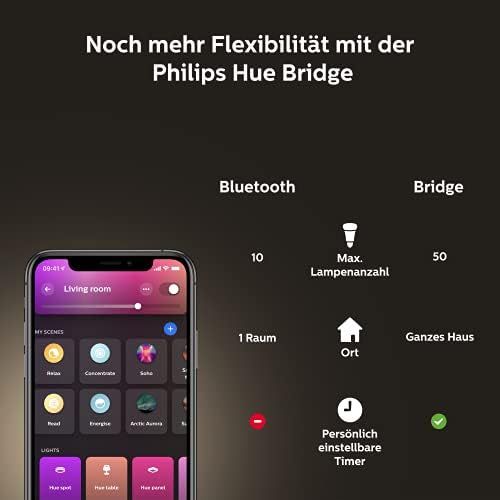 필립스 Philips Hue White & Col. Amb. E27 929002468803 Starter Set with Smart Button 3 x 800 lm 75 W