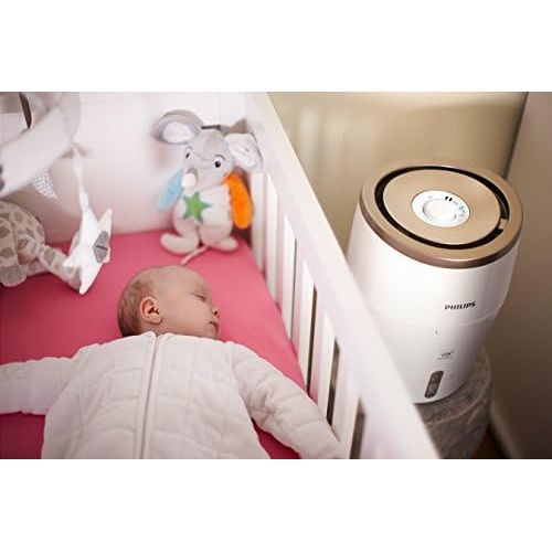 필립스 Philips HU4811/10?Humidifier (for Babies and Childrens Room Size up to 25?m²), white