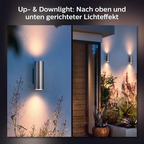 필립스 Philips Hue LED Outdoor Wall Light White and Colour Ambiance