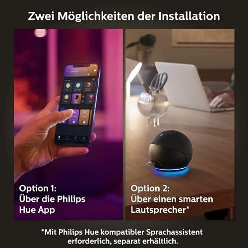 필립스 Philips Hue White and Colour Ambiance Light Bulbs E27 Double Pack 2 x 800 lm 75 W