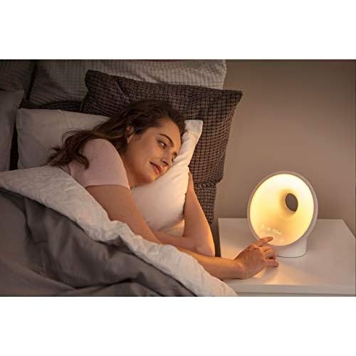필립스 Philips Wake up Light LED / Wake up and Sleep with Light / White / HF3651/01