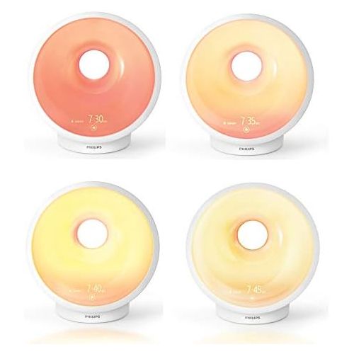 필립스 Philips Wake up Light LED / Wake up and Sleep with Light / White / HF3651/01