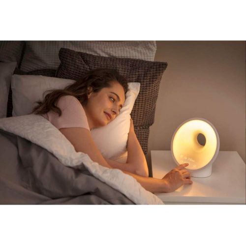 필립스 Philips Wake up Light LED / Wake up and Sleep with Light / White / HF3651/01