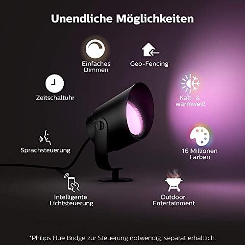 필립스 Philips Hue WACA LV EU Spike Black 1x15 (Double Pack)