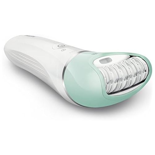 필립스 Philips Satinelle Prestige BRE620/00 Epilator Wet and Dry Epilator with Massage, Shaving and Trimming Attachment for Use on the Body, Especially the Legs for Long Lasting Smooth Sk