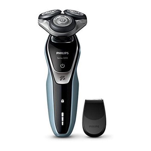 필립스 Philips Shaver Series 5000 S5530/08 Razor (Rotary Razor, MultiPrecision Blade System, Super Lift & Cut Action, Buttons, Skin Protection System, AquaTec Wet & Dry, SH50, 2 Years