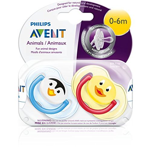 필립스 Philips AVENT BPA Free Animal Pacifier, 0 6?Months, Style and Color May Vary by Philips AVENT