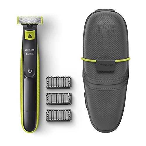 필립스 Philips OneBlade Face QP2520/65 Trimming Edge Shaving for Any Hair Length, 3 x Click on Stubble Combs Rechargeable Wet & Dry Use