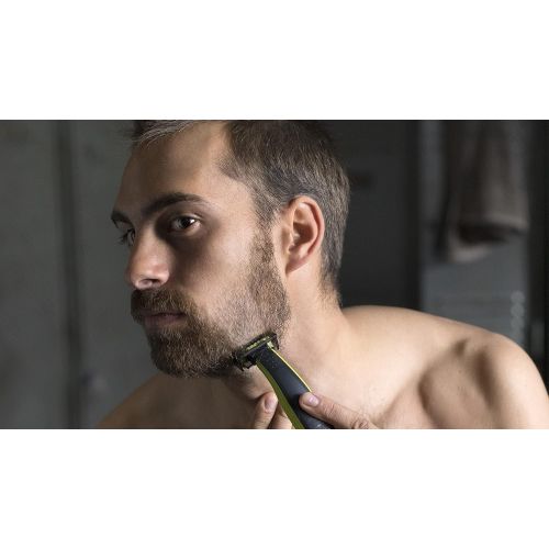 필립스 Philips OneBlade Face QP2520/65 Trimming Edge Shaving for Any Hair Length, 3 x Click on Stubble Combs Rechargeable Wet & Dry Use