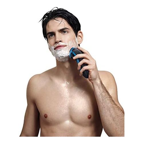 필립스 PHILIPS Rechargeable wet and dry razor with 3 heads.