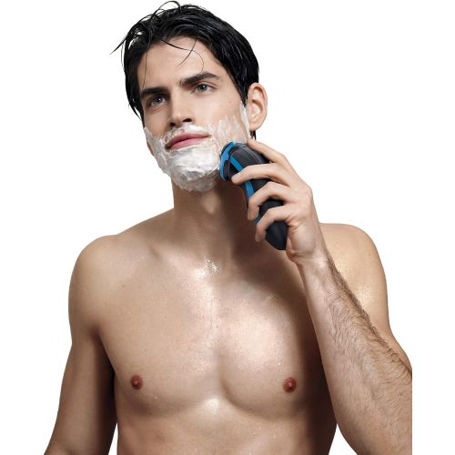 필립스 PHILIPS Rechargeable wet and dry razor with 3 heads.