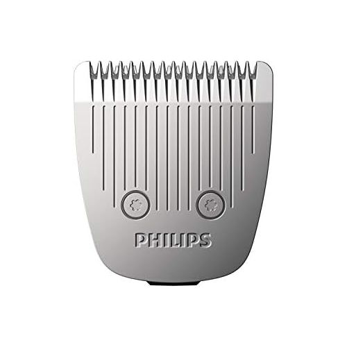 필립스 Philips BEARDTRIMMER Series 5000 BT5503/85 Black Silver Rechargeable Hair Trimmer and Shaver Razor (Black, Silver, 0.4 mm, 2 cm, Stainless Steel, 60 min, AA)