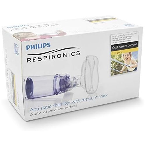 필립스 Philips Respironics OptiChamber Diamond Ballast Chamber with Large LiteTouch Mask HH1308/00