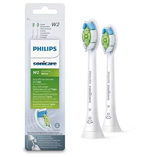 필립스 Philips Sonicare Original HX6062/10 Toothbrush Heads 2x Less Discolouration for Whiter Teeth Pack of 2