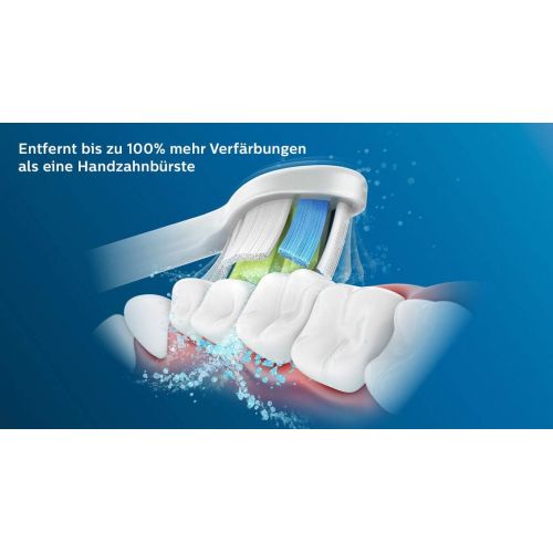 필립스 Philips Sonicare Original HX6062/10 Toothbrush Heads 2x Less Discolouration for Whiter Teeth Pack of 2