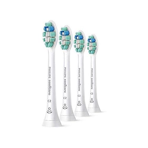 필립스 Philips Sonicare Optimum Plaque Defense Brushsync Replacement Toothbrush Heads???set of 4, White