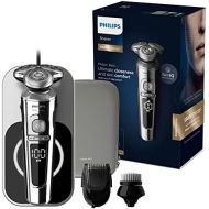 Philips Series 9000 Prestige Wet & Dry Electric Shaver with Qi Charging Pad, SmartClick Beard Styler and Cleaning Brush SP9863/14