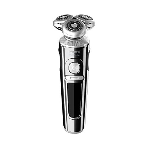 필립스 Philips Series 9000 Prestige Wet & Dry Electric Shaver with Qi Charging Pad, SmartClick Beard Styler and Cleaning Brush SP9863/14