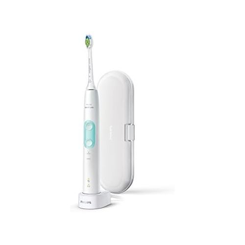 필립스 Philips Sonicare HX6837/28 Electric Toothbrush for Adults, Ultrasonic Toothbrush, Mint Colour, White, (Status, Battery, Built in Battery, Lithium Ion Battery, 110 220V, Pack of 1