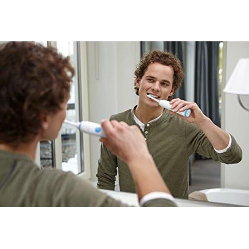 필립스 Philips Sonicare HX3212/42 Defense Anti Clean Care Electric Toothbrush White/Blue