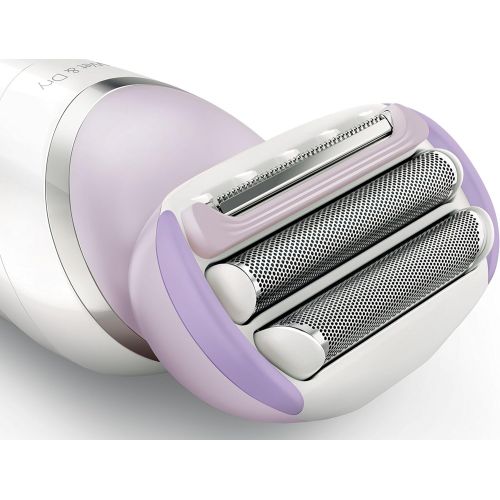 필립스 Philips SatinShave Prestige BRL170/00 Womens Electric Shaver with 5 Accessories for Hairdressing of Legs, Armpits and Bikini Area Universal Use