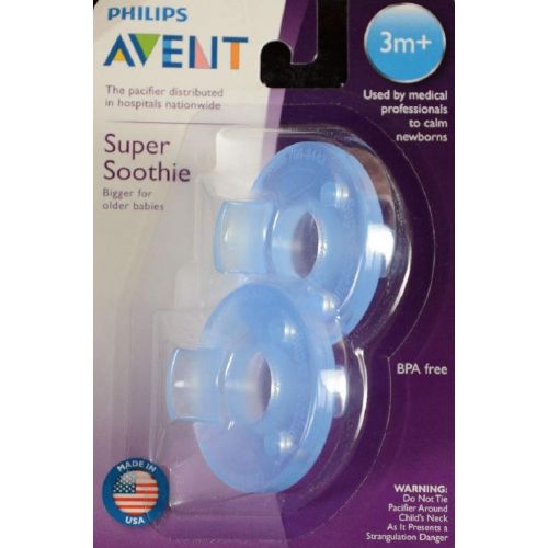 필립스 Philips Avent Philips 2?Pack Avent Soothie Pacifier, Pink, 3?Months and Above (3?M +)???Pink